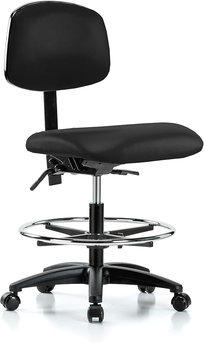 Amazon.com: Perch Rolling Lab Chair with Adjustable Back Support and ...