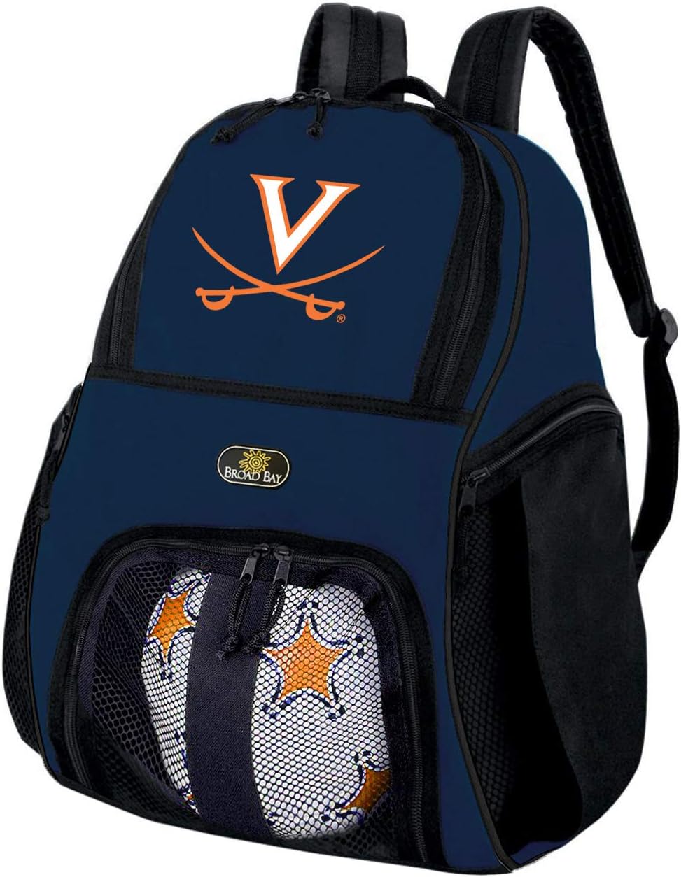 Broad Bay UVA Soccer Backpack or Virginia Cavaliers Volleyball Ball Backpack