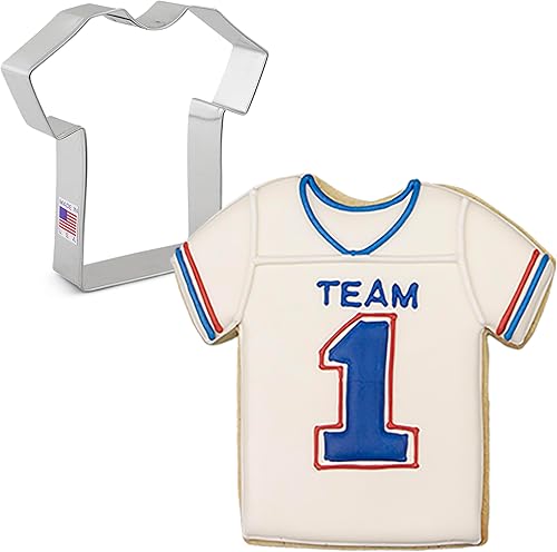 Cortador de galletas de jerseycamisa de 4.25" fabricado en Estados Unidos por Ann Clark