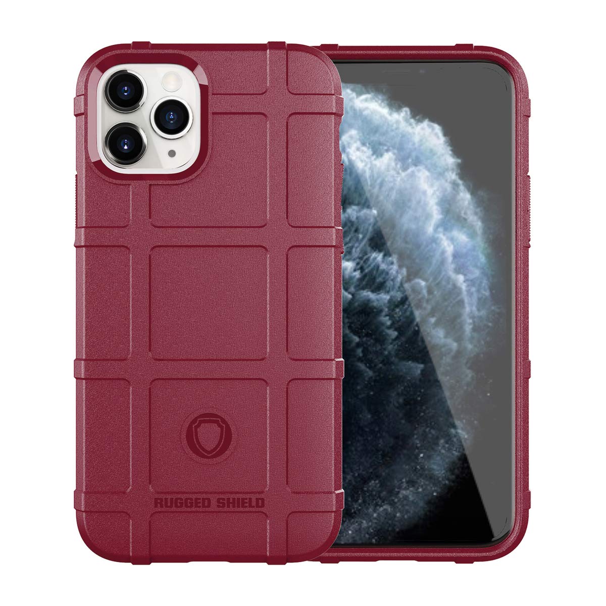 LABILUS for iPhone 11 Pro case, (Rugged Shield Series) TPU Thick Solid Armor Tactical Protective Cover Case for iPhone 11 Pro (5.8 inches) - Crimson