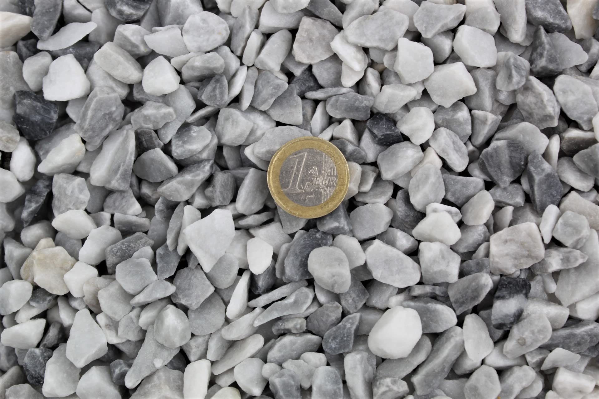 Gartenwelt Riegelsberger Ice Blue Splitt 8-16 mm 25 kg worek żwirek ozdobny kamienie dekoracyjne kamienie drogowe
