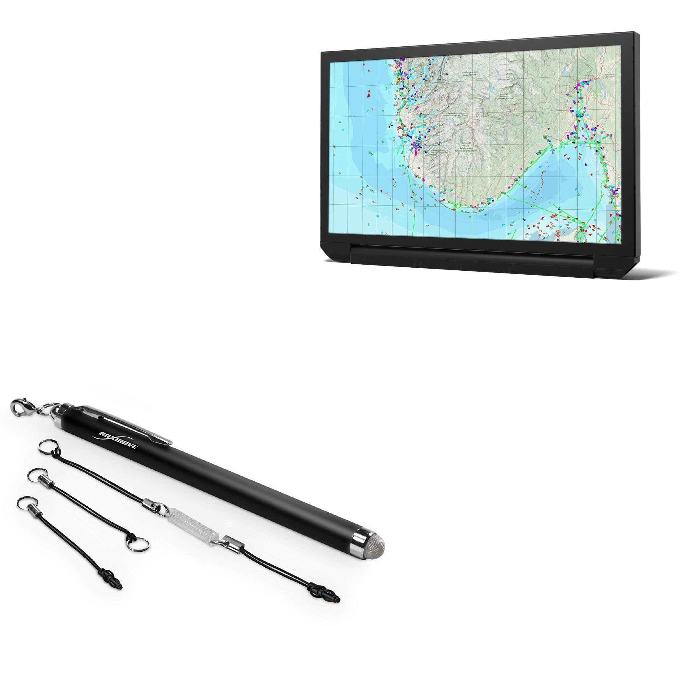 BoxWave Stylus Pen Compatible with North Invent Wave II Multi Touch HB (24 in) - EverTouch Capacitive Stylus, Fiber Tip Capacitive Stylus Pen - Jet Black