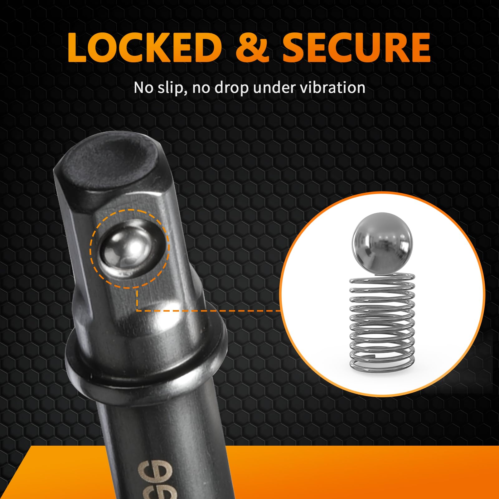 Mellbree 1/4 Impact Socket Adapter Hex to Square for Impact Driver/Drill — Amazon image 3