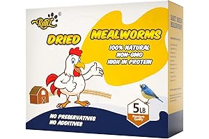 5lb Mealworms: Premium Non-GMO Feed for Poultry & Wild Birds