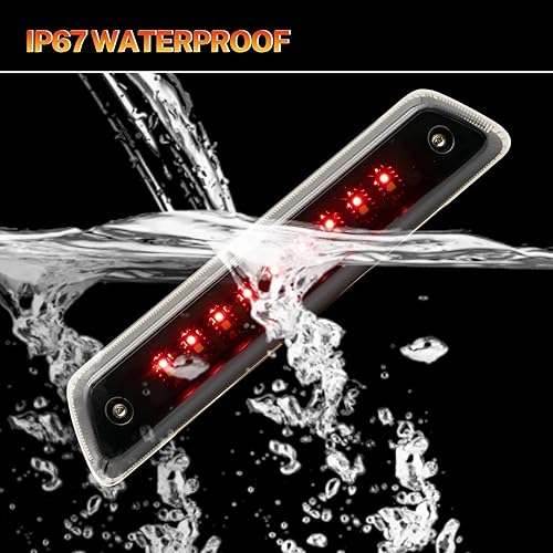 Miniatura 4 de AUTOXBERT 3 luz de freno para Ford F150 2009 2010 2011 2012 2013 2014 Ford F150 2009-2014 impermeable LED de montaje alto tercera luz de freno