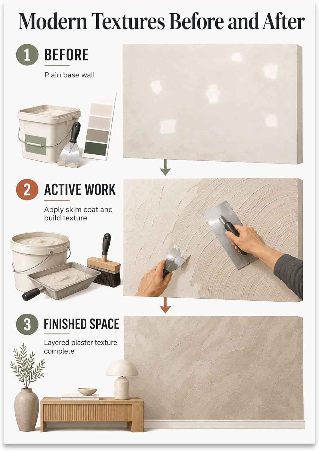 Modern Textures Poster - Homeowners Room Decor - 13x19