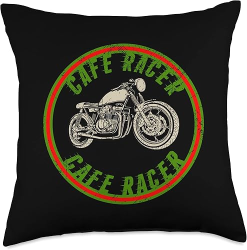 Miniatura 1 de Cafe Racer Biker Men Women Adult Teens Boys Girls Kids Youth Throw Pillow, 18x18, Multicolor