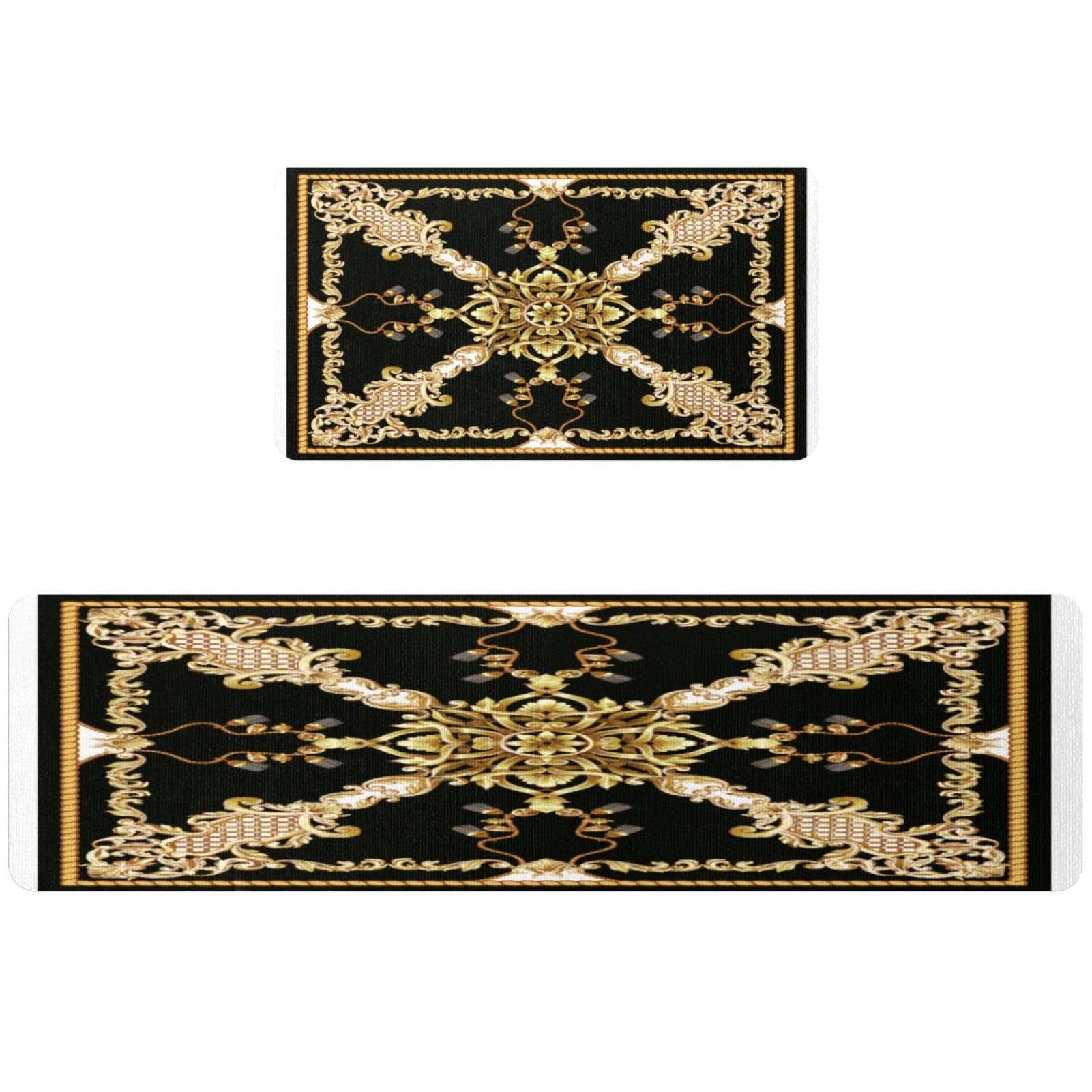 Tapis de cuisine antidérapant contre les glissades lot de 2 lavables maison