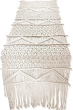 SnugLife Macrame Table Runner Long | Boho Table Runner | Wedding Table Decor | Vintage Farmhouse and Bohemian Dining Room Style (13"Wx48"L)