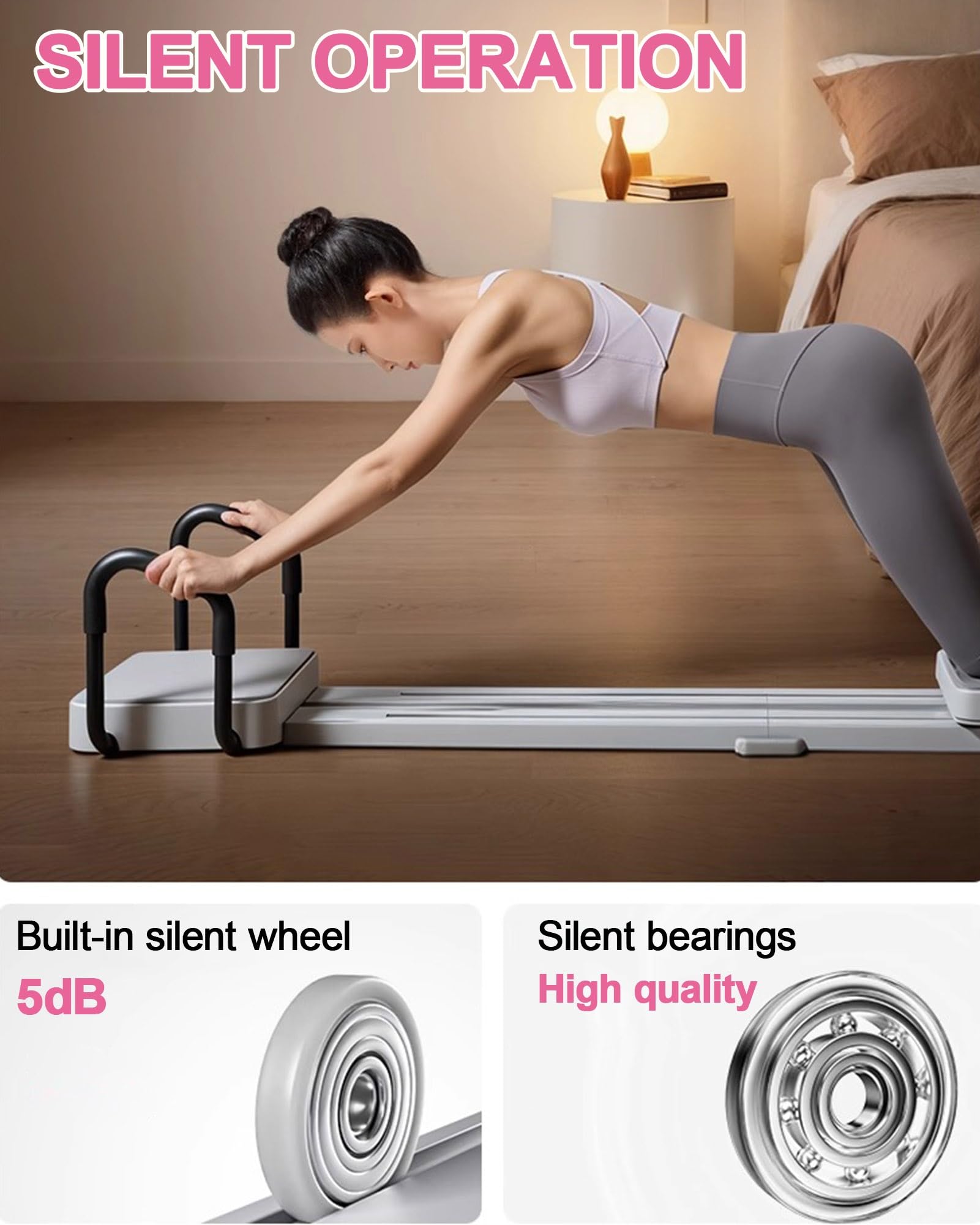 Pilates Reformer Machine Équipement pour Maison et Salle de Sport Convient Avancés et Débutants Pilates Board Planche Pilate Ski Trainer Soft Body Appareil