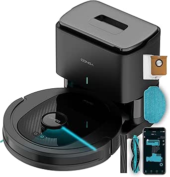 Cecotec Robot Aspirador Base Autovaciado Conga 8490 Ultimate Ultra Power Home. Navegación Láser, 7000Pa, App, Base de 2,5L, 170min Autonomía, Cepillo Central de Silicona de Mascotas0