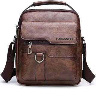 Handcuffs sling bag | PU Leather Cross Body bags | Travel Office Messenger | One Side Shoulder Satchel for Men With Adjust Price In India
