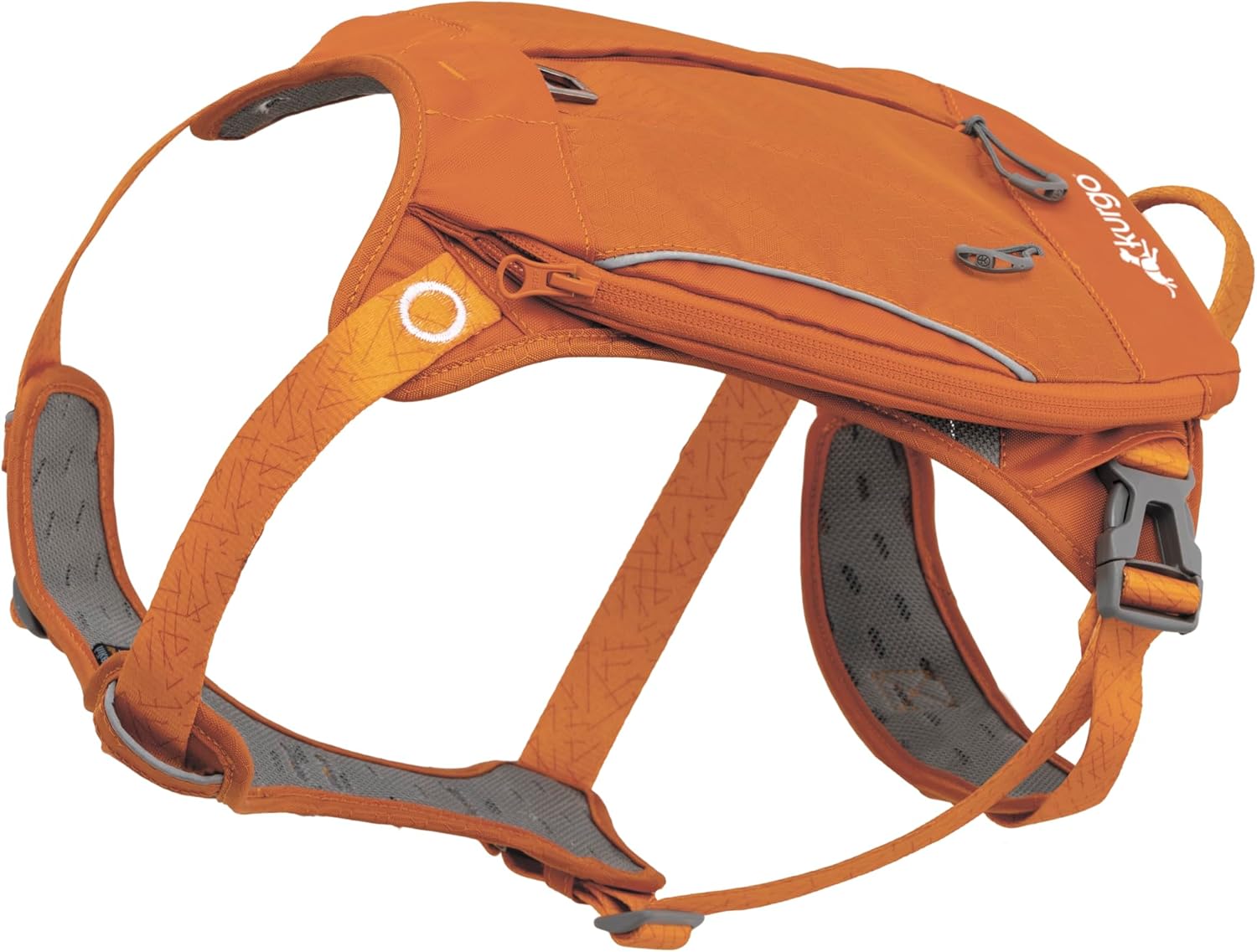 Kurgo Cascade Dog Harness & Backpack for Camping – Medium Orange