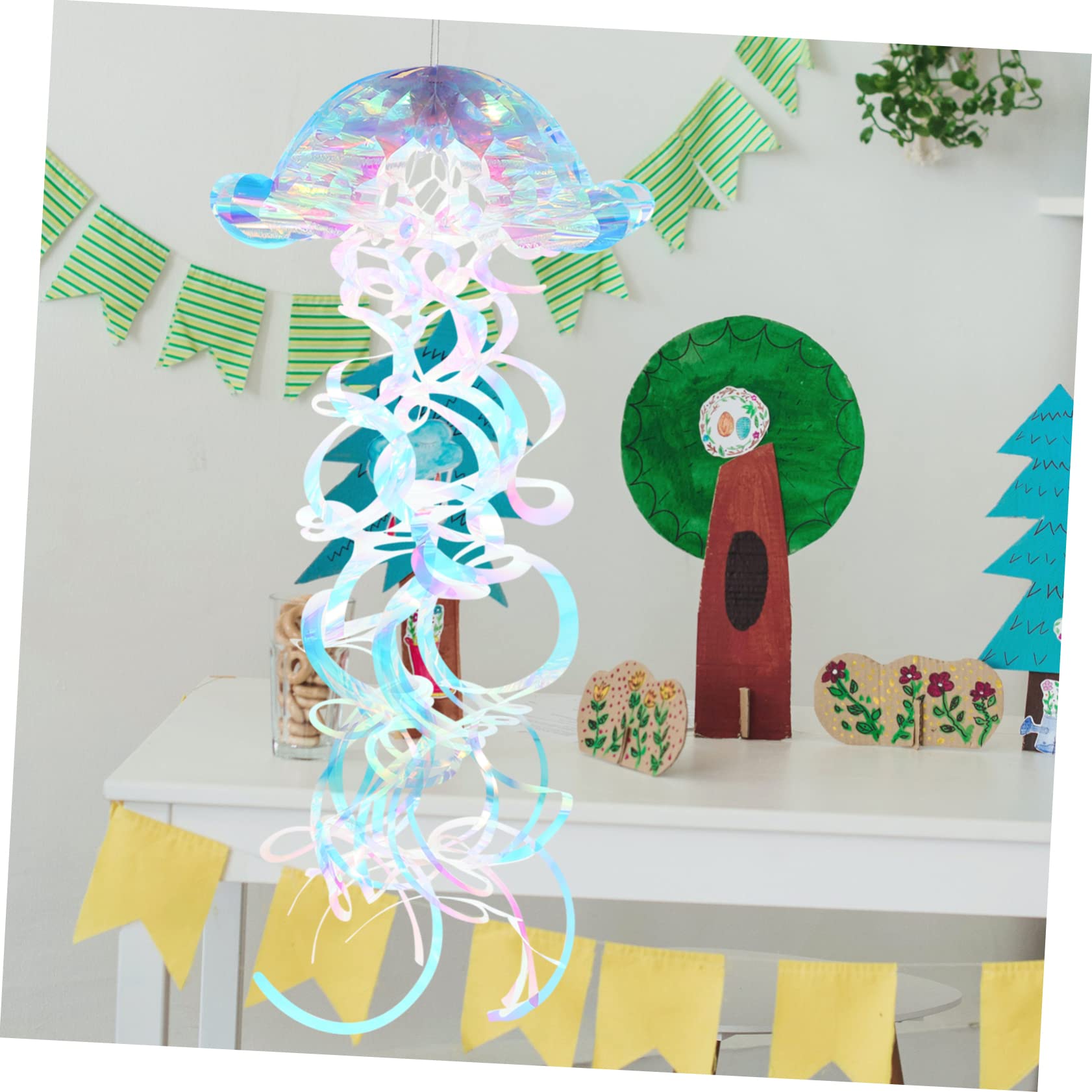 Alipis 5pezzi Decorazioni Per Feste Con Iridescenti Appendere Ornamenti Per Party Tema Marino Per Matrimoni Shower e Celebrazioni Festive