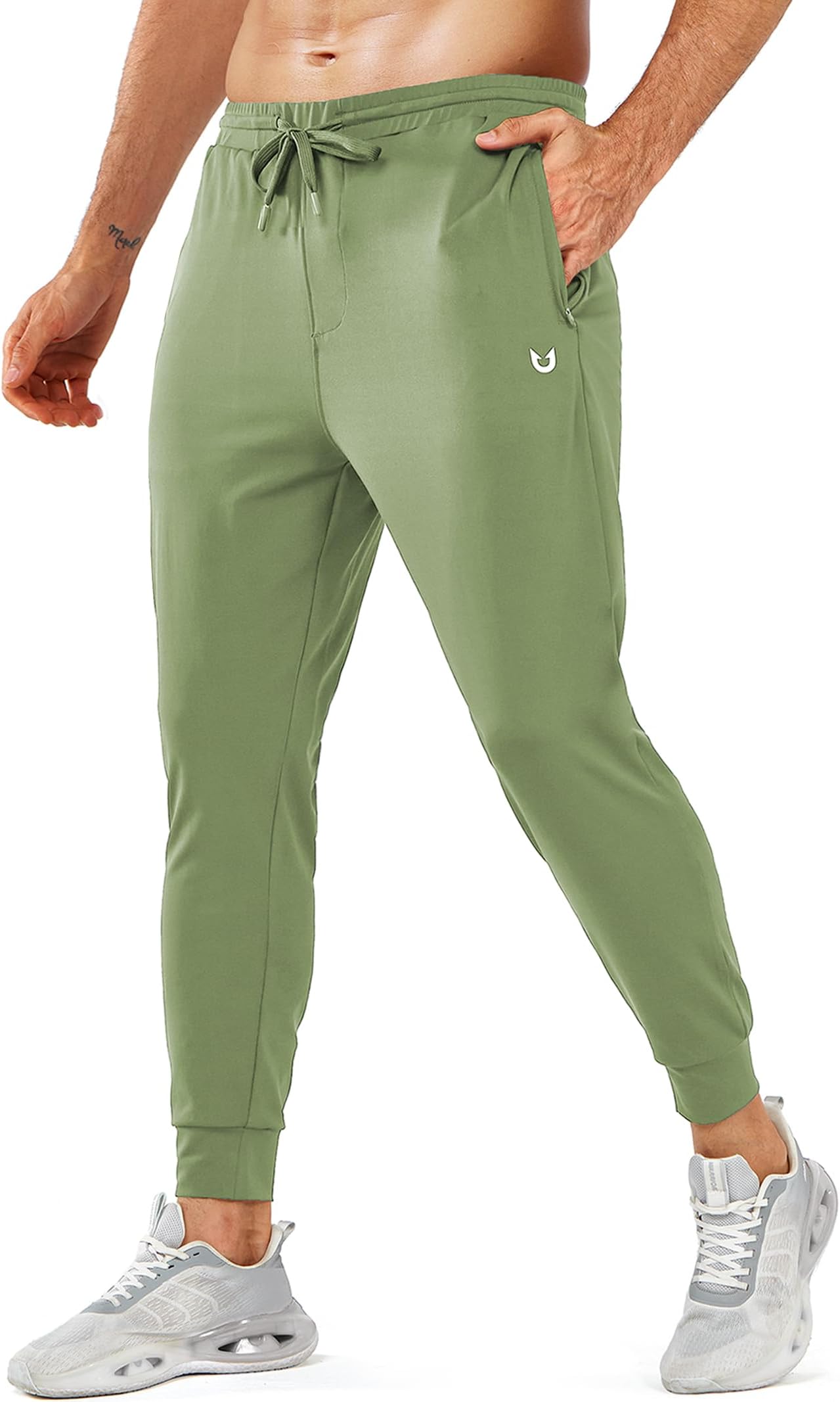NORTHYARD Men's Joggers Pants with Zipper Pockets Lightweight Sweatpants Athletic Running Workout Track Pants for Men