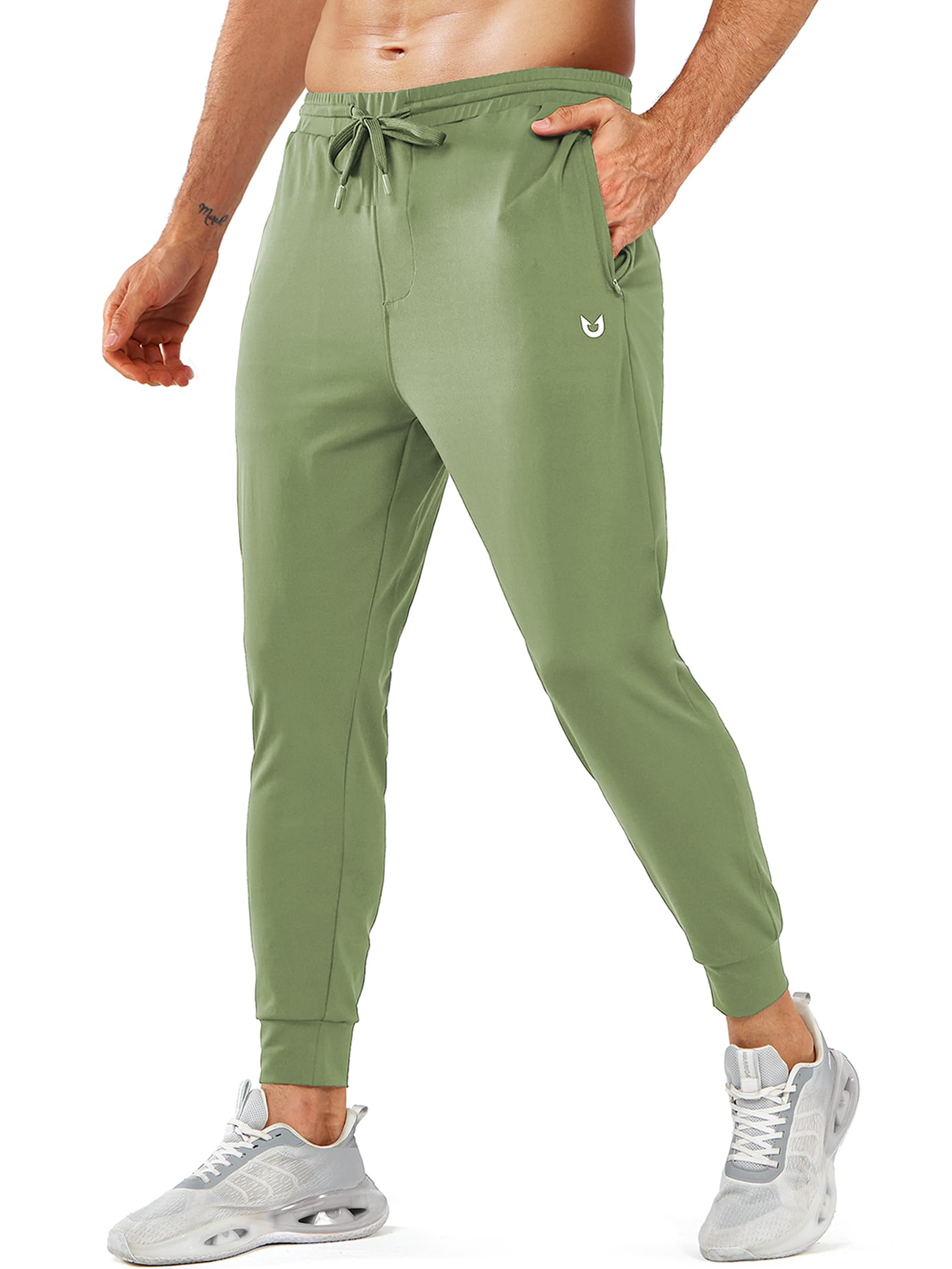 NORTHYARD Men's Joggers Pants with Zipper Pockets Lightweight Sweatpants Athletic Running Workout Track Pants for Men