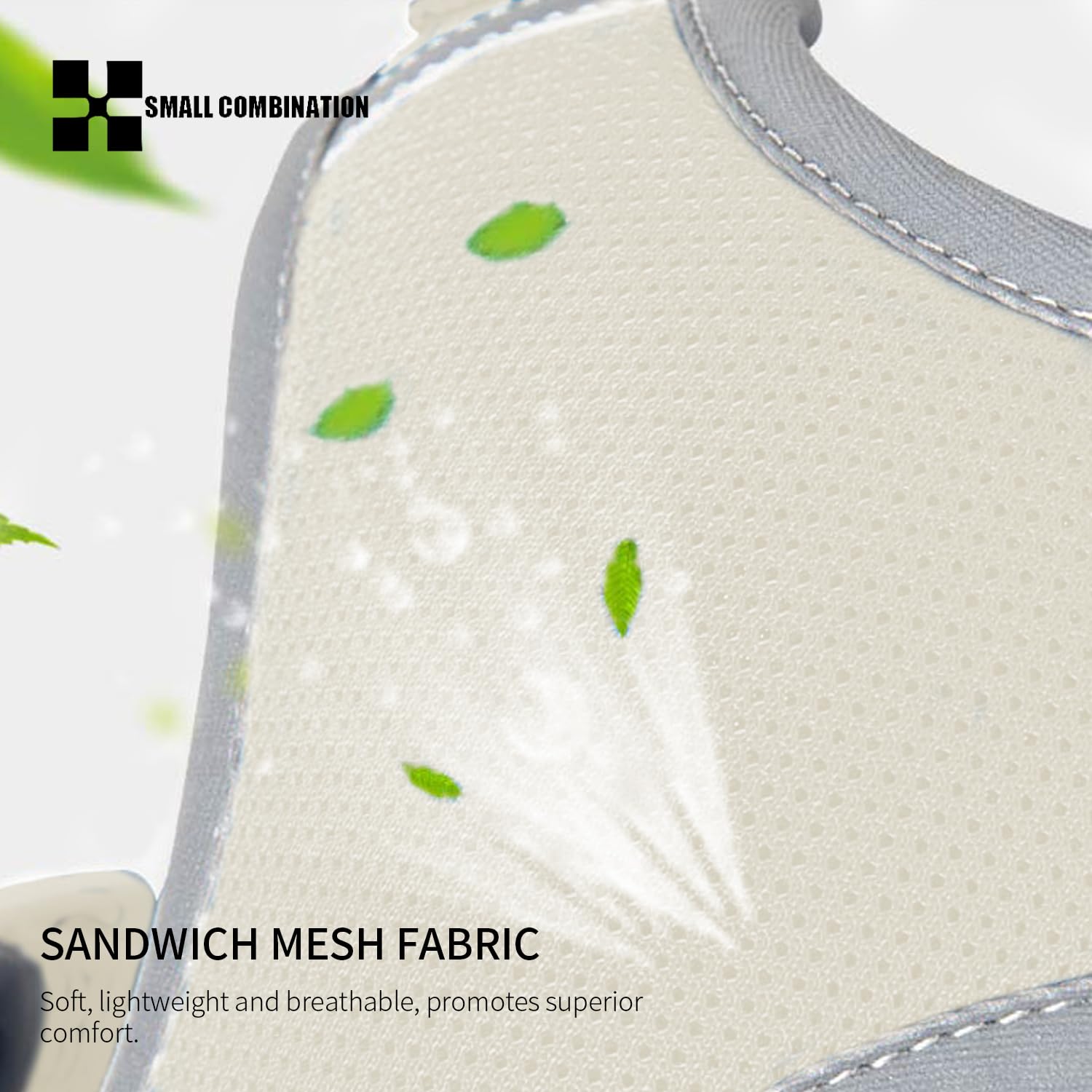 SMALL COMBINATION Adjustable Dog Harness with Leash Set, Reflective Padded,Matching Lead Rope (Cream-Coloured, S)