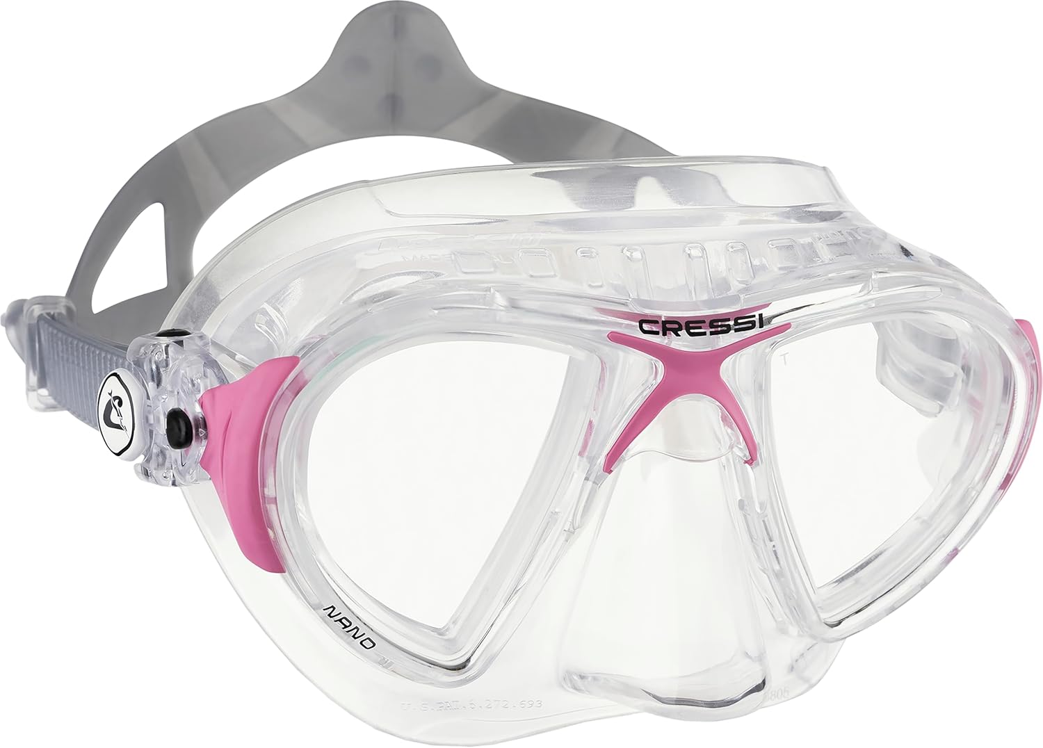 Cressi Adult High-End Scuba Diving Mask, Made in the Revolutionary Crystal Silicone - Big Eyes Evolution Crystal: Made in Italy