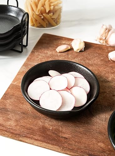 Miniatura 7 de LE TAUCI Soporte para cucharas de cerámica con soporte, soporte para cucharas de 4.8 pulgadas para la parte superior de la estufa, soporte para