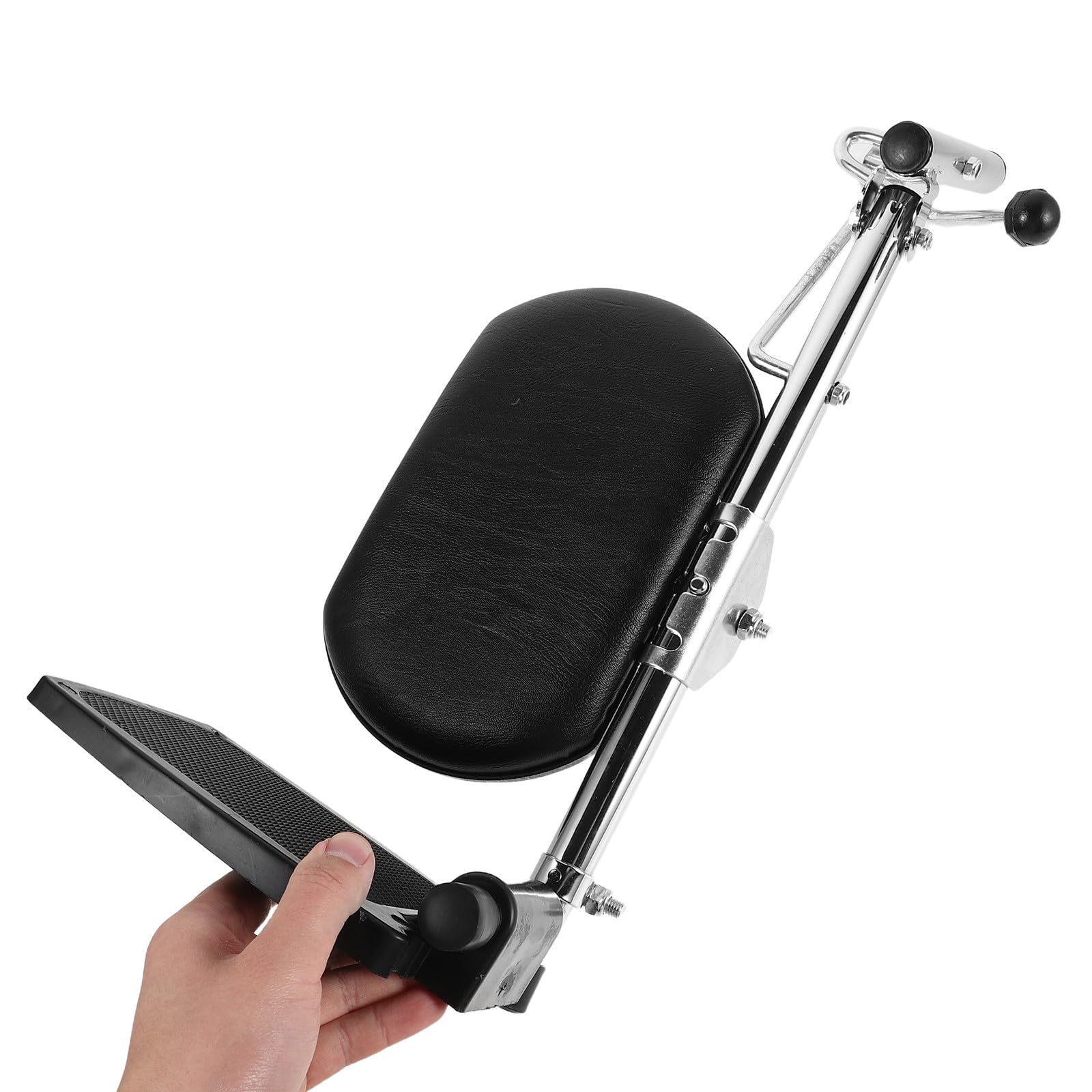 Homoyoyo Reposapiés y Ajustable Silla para Metálico Ruedas Soporte Suave Ángulos Regulables Adecuado para Pantorrillas para Uso en Entornos Médicos y Hogar