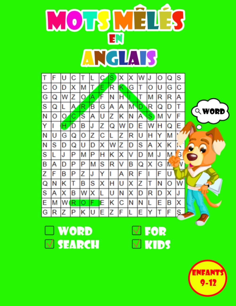 Buy Mots mêlés en anglais enfants 912 mots mêlés gros caractères