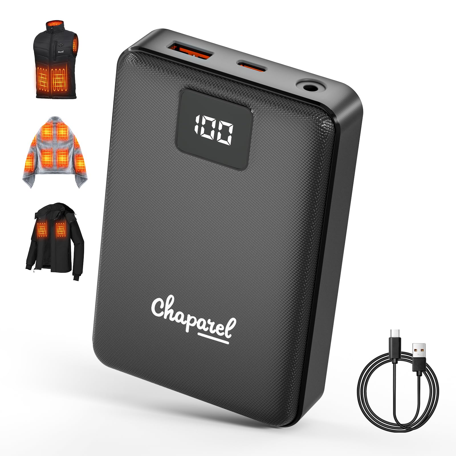 Amazon.com: CHAPAREL Heated Vest Jacket Battery Pack 16000mAh 7.4V
