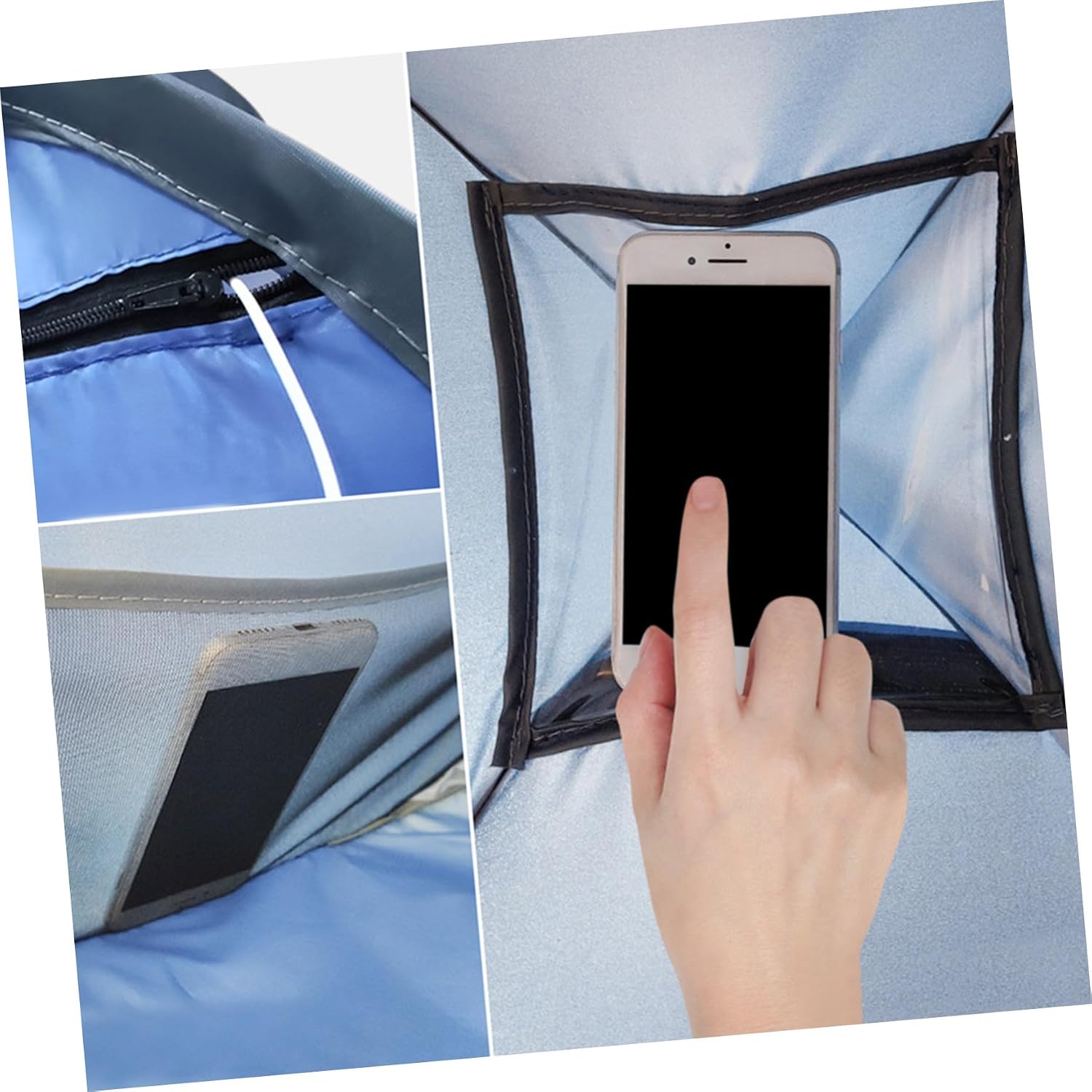 Healifty Automatic Pop Up Beach Canopy Tent Portable Sun Shelter for Camping Fishing Hiking Outdoor Protection Lightweight Sunshade with Easy Setup in Sapphire Blue