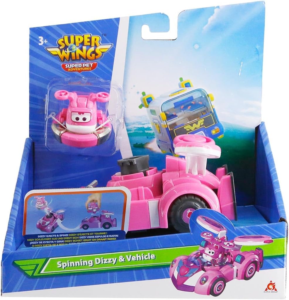 Dizzy Turning Figure Vehicle, Super Wings, Sunny