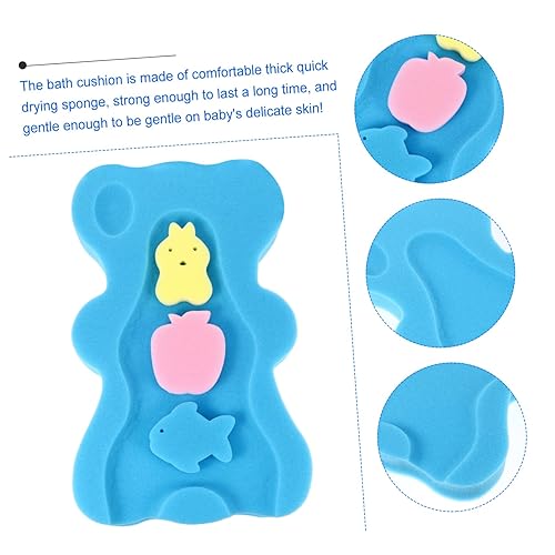 Miniatura 2 de ibasenice Esponja de baño infantil Cojín de baño para fregadero Alfombrilla de esponja antideslizante Almohadilla de bañera para recién nacidos