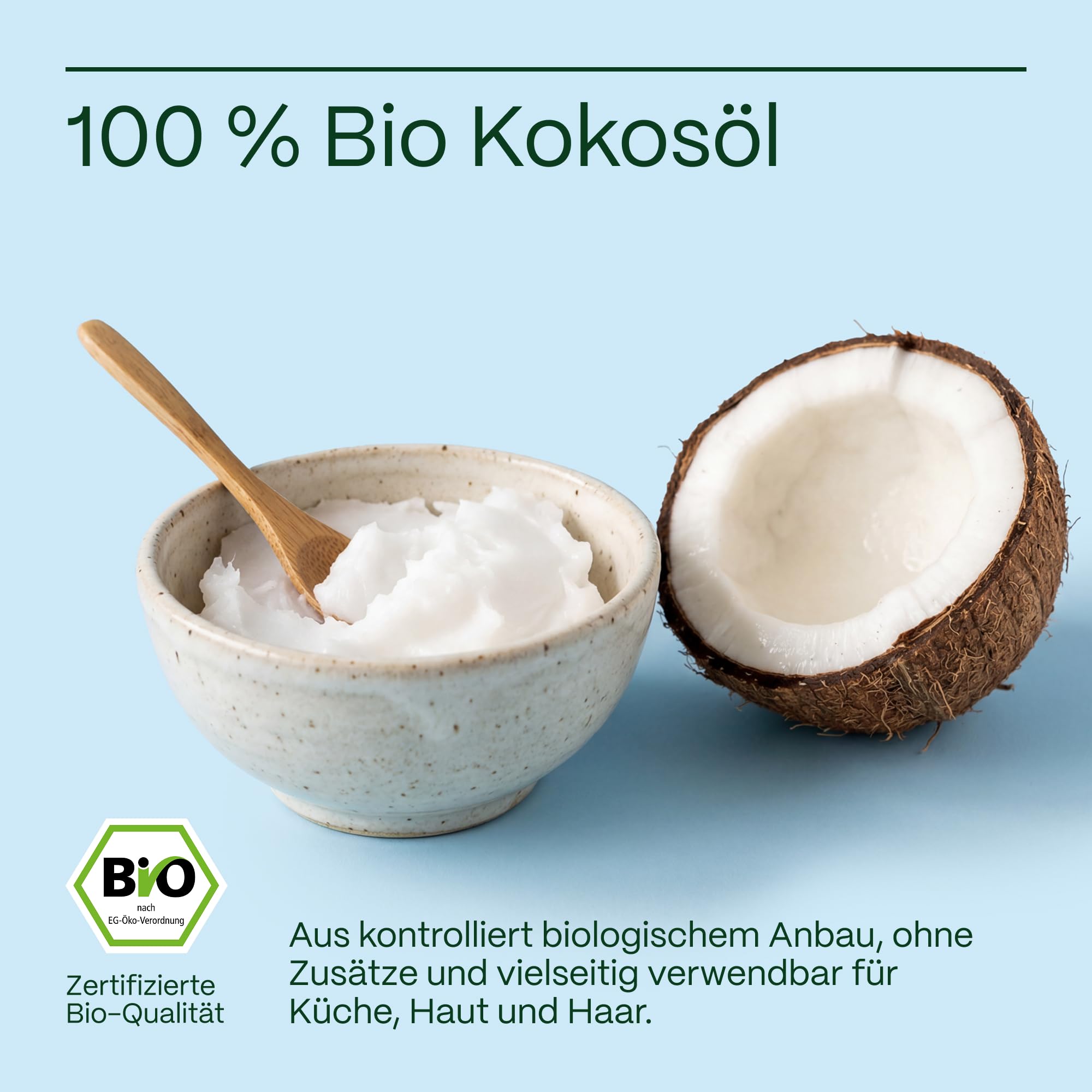 mituso - Aceite de coco orgánico mituso, insípido (desodorizado), 1 paquete (1 x 1000 ml) en un vaso con clip