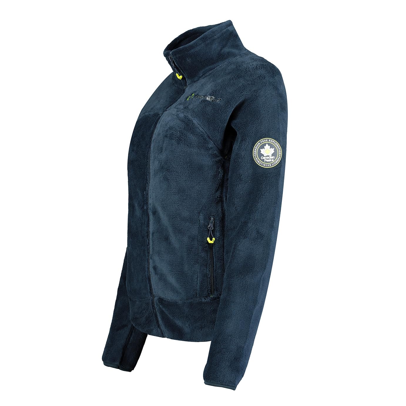 Canadian Peak Udilas Lady - Polaire Fine Femme Chaude Fermeture Zip - Veste Automne Hiver Printemps Chaud Femmes - Longues Manches Vetement Pull Fourrure Doux Confort (Marine S)