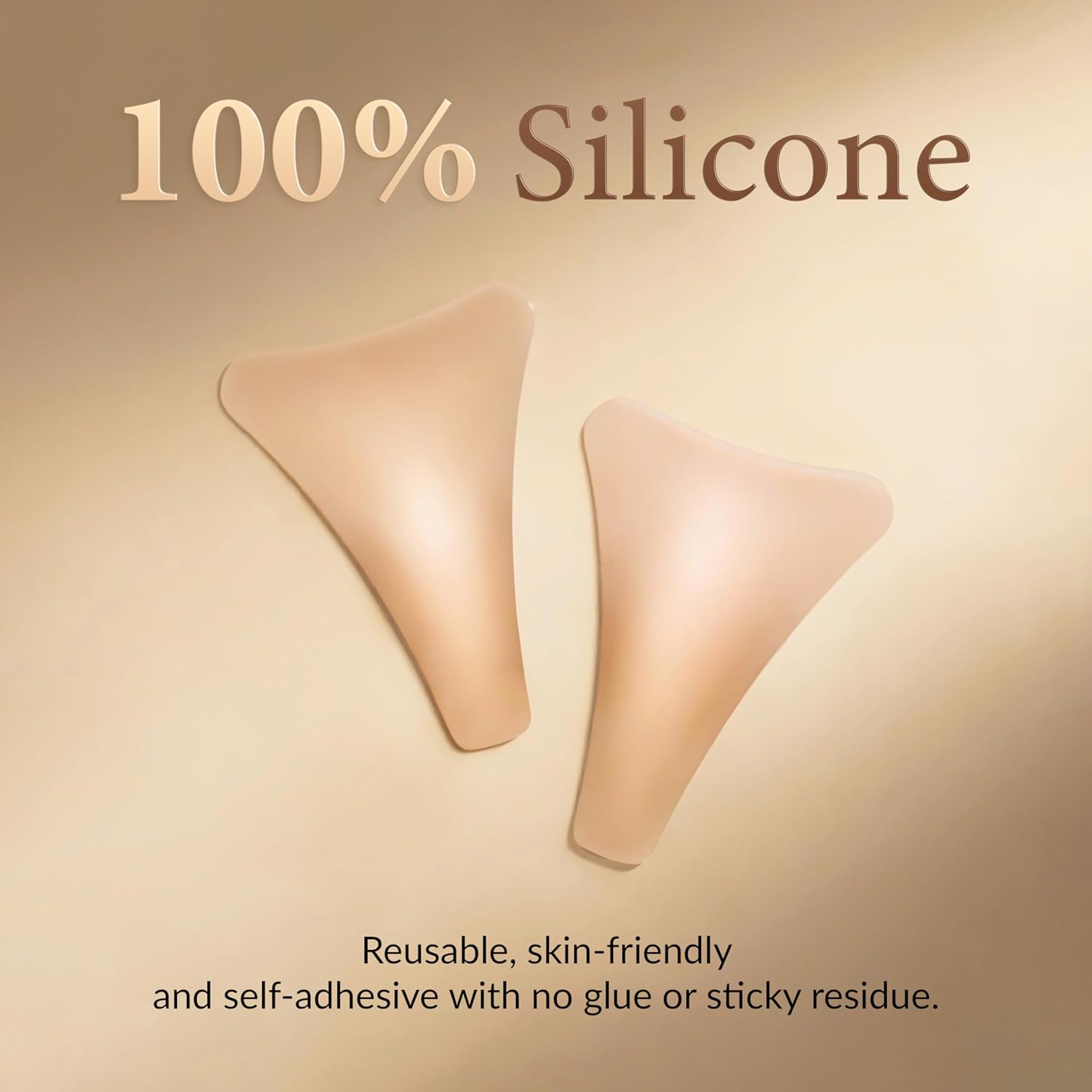 Anti Camel Toe Underwear - Silicone Camel Toe Concealer for Swimsuit, Underwear, 2-Pack, Nude, Y Shape - Image 2