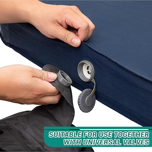 Miniatura 4 de KingCamp Saco de bomba de aire, bolsa de compresión enrollable para colchonetas de dormir infladas, saco de bomba ultraligero para camping, colchón,