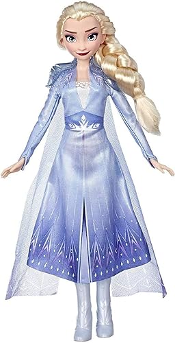 Disney Frozen Elsa Fashion - Muñeca de moda con pelo largo rubio y traje azul inspirada en Frozen 2, juguete para niños de 3 años en adelante