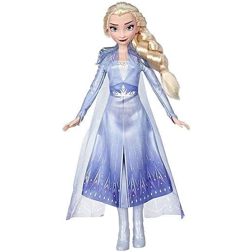Disney Frozen Elsa Fashion Doll with Long Blonde Hair & Blue Outfit Inspired by Frozen 2 - Toy for Kids 3 Years Old & Up