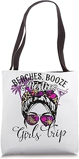 Girls Trip 2023 Best Friend Beaches Booze And Besties Tote Bag