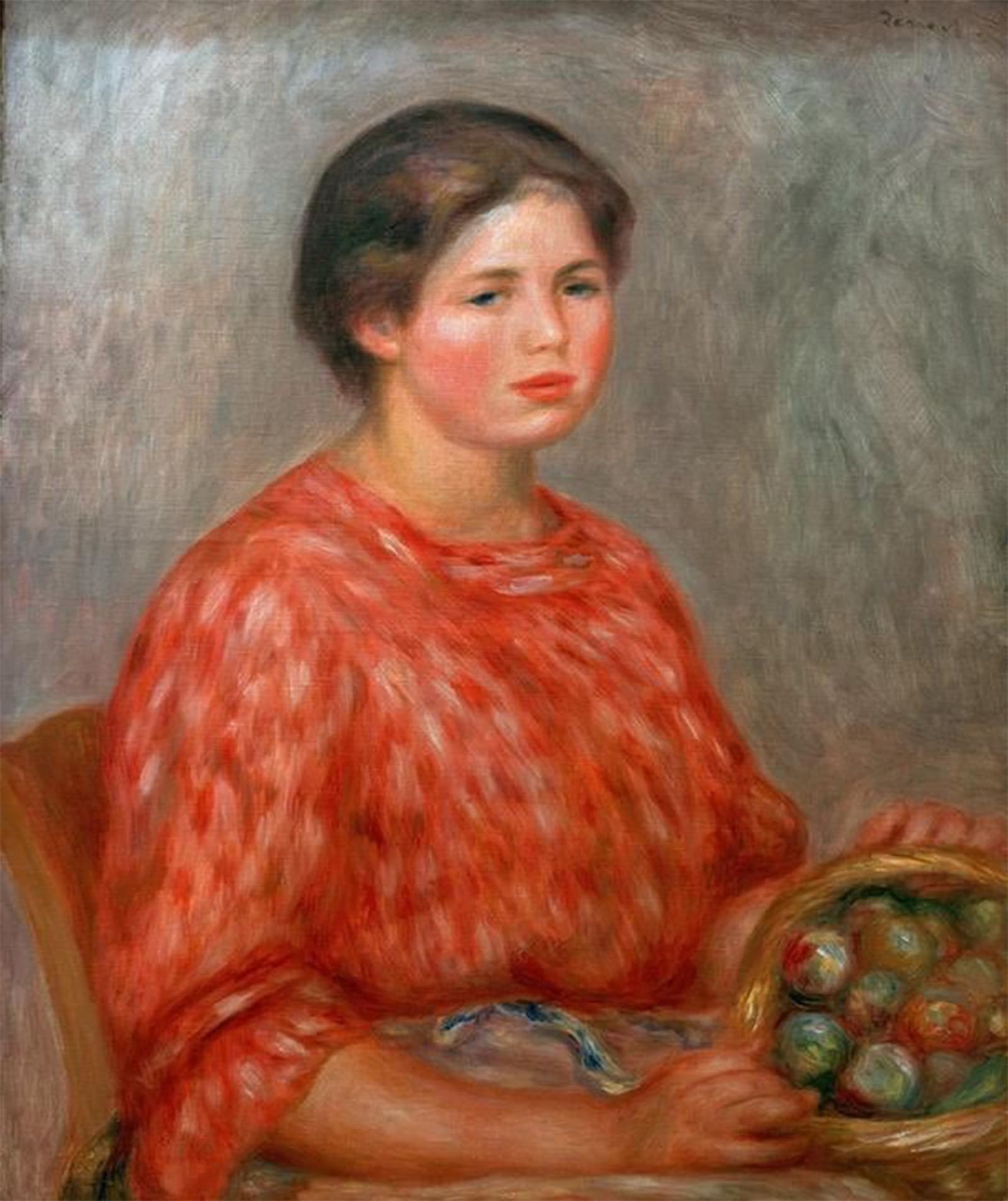 ARTXLXXBN Famous Prints Artwork Pictures Poster Painting Art the Fruitiere by Pierre Auguste Renoir Artwork Landscape Pictures for Home Decor 60x90cm
