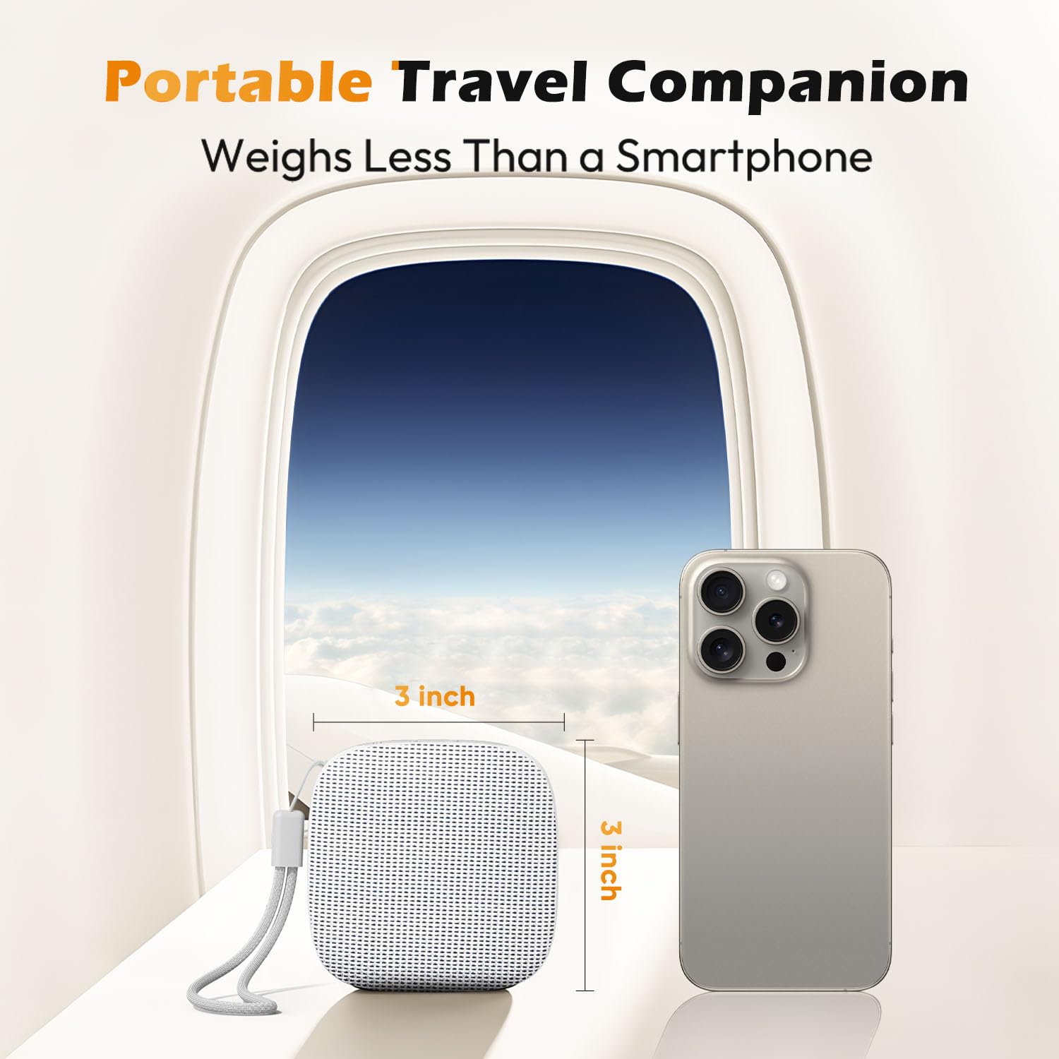 HOMEBEST Macchina audio per adulti, bambini, mini macchina audio portatile per dormire, jack per cuffie e timer, 21 suoni fluidi, mascheratura del rumore per la privacy in ufficio, asilo nido,