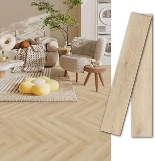 MULGREAT Peel and Stick Floor Tile, 54 Sq.Ft 36 Pieces 36"x6" Long Vinyl Flooring, 1.5mm Thick Waterproof Renter Friendly Tiles for Bedroom Kitchen, Blayney Oak