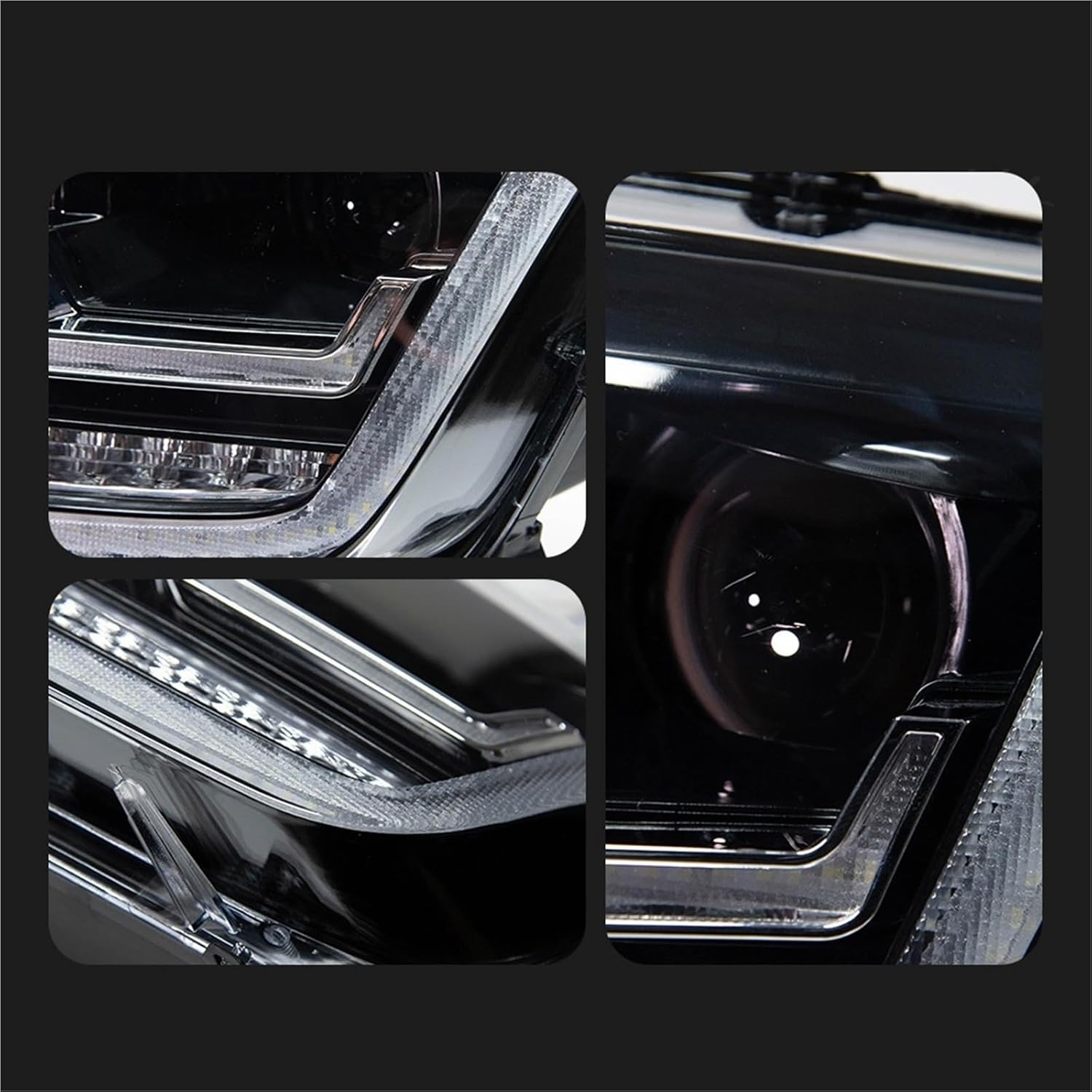 Compatible For VW AMAROK 2010-2022 Headlight Car Automobile Products LED 12V Running DRL Hella 5 Xenon Lens Hid H7 Car Accessories(Right hand drive)