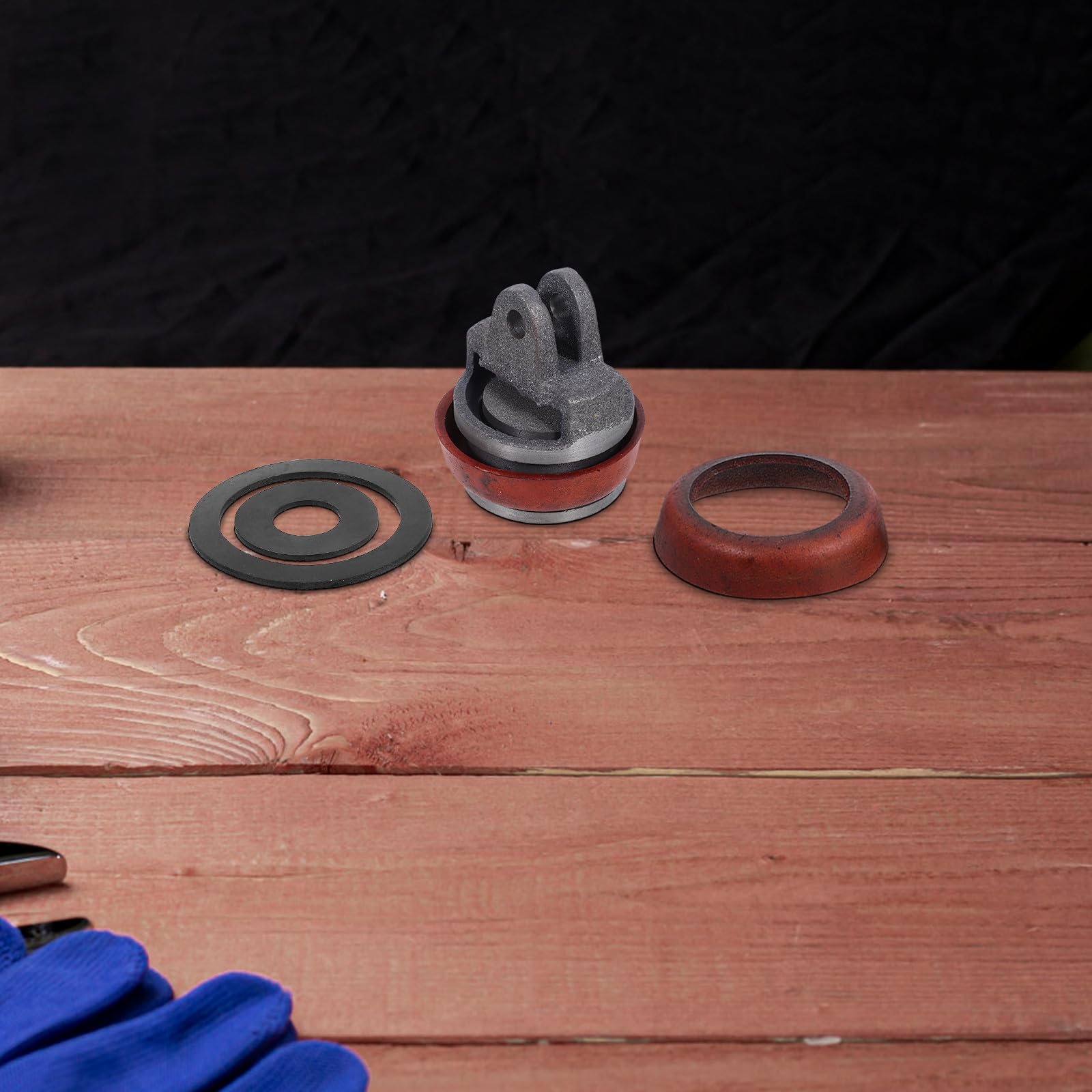Juego de Accesorios para Bomba de Agua Manual de Pozo Junta de Cuero y Émbolo de Hierro, Piezas de Repuesto para Bombas de Mano y Jardín Color Aleatorio