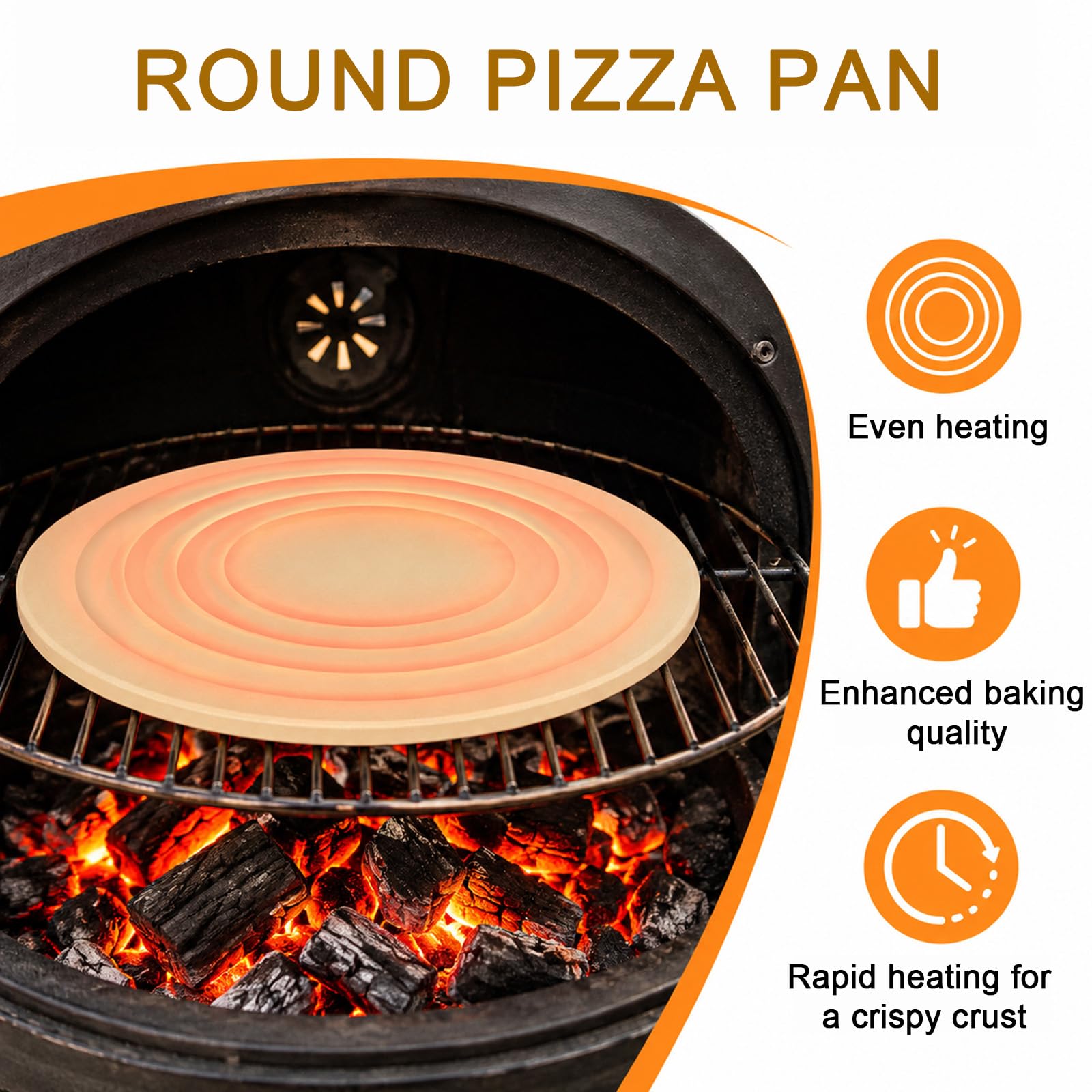 Pierre à pizza de 33 cm / 13in pour four Breville BOV800 BOV845