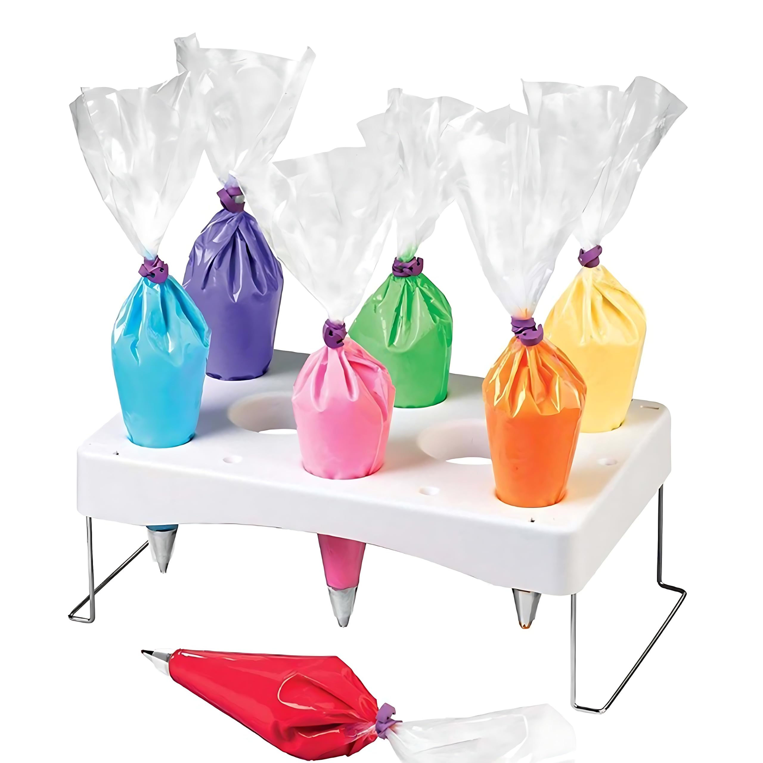 Piping Bag Stand With 8 Nozzle Slots - Pastry & Icing Bag Holder For Cake Decorating, Baking Accessory - View #5
