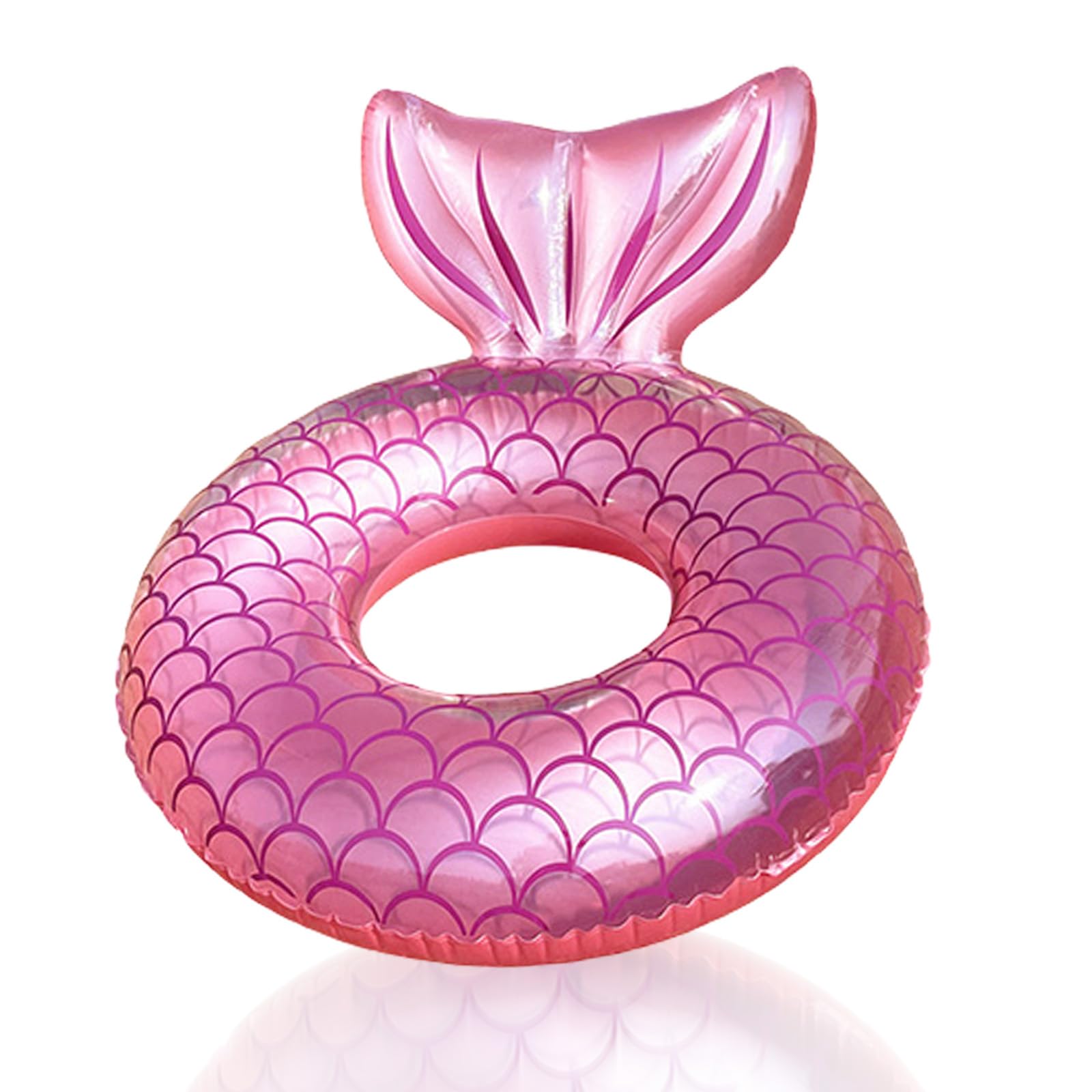 Pool Inflatables Swimming Ring for Kids Rubber Rings,70cm Pink Mermaid Inflatable Swim Rings Pool Floats Tube,Children Inflatable Pool Ring Toy Floaties for Girls 4-10 Beach Summer Party Water Sport