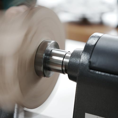 Miniatura 12 de Placa frontal de torno de madera de acero de 2 pulgadas con tornillo y dos arandelas de nailon, apto para torno de madera de husillo de 1 pulgada x