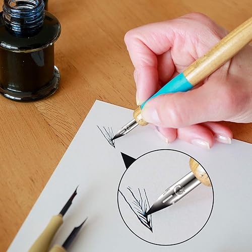 Miniatura 5 de Zonon Juego de 10 puntas de pluma de cómic, punta de cómic, punta de caligrafía, puntas de manga, punta de comic G para plumas estilográficas,