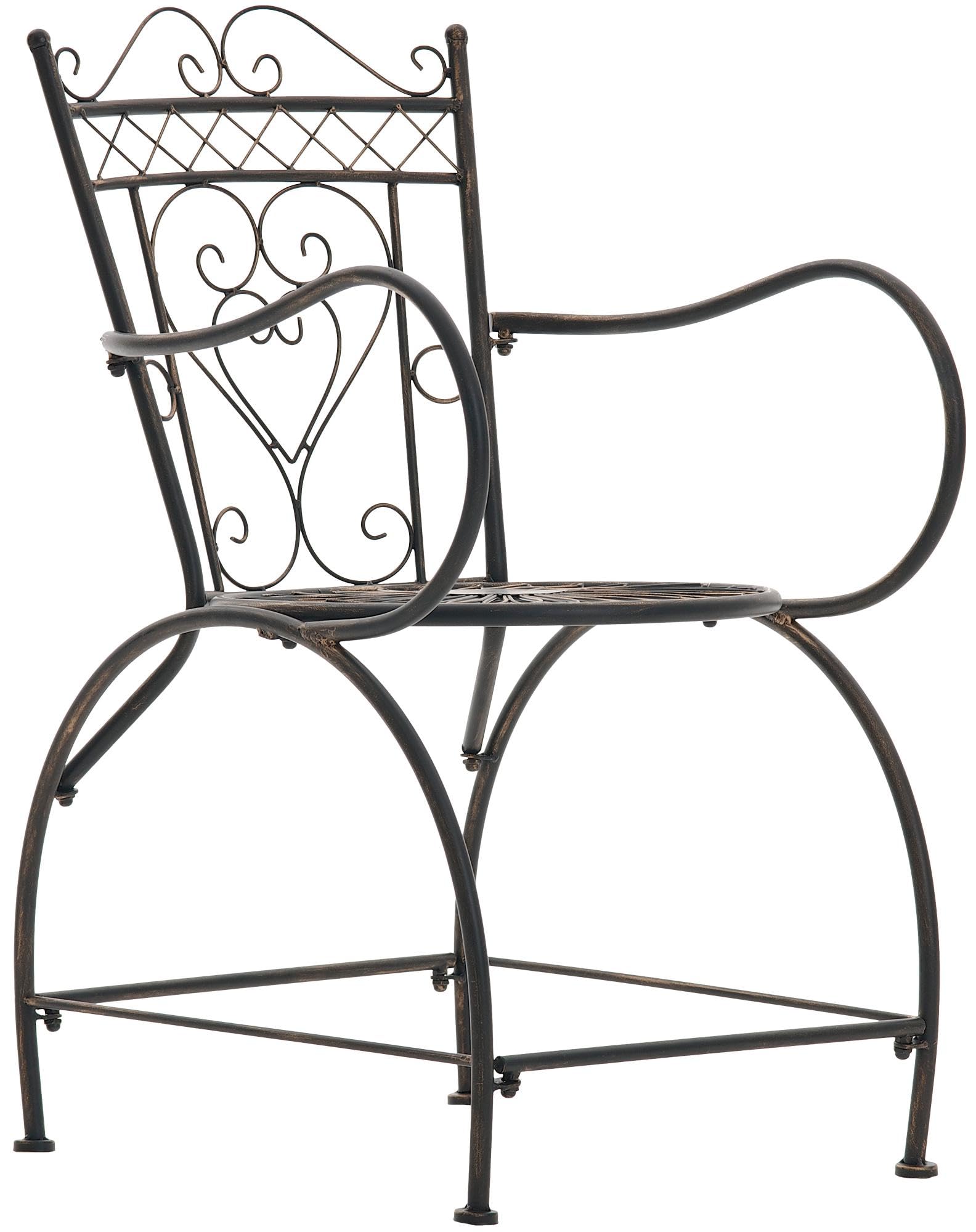 Chaise en fer Sheela couleur bronze pour sublimer votre terrasse de charme