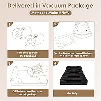 Vista 301 de EHEYCIGA - Cama ortopédica para perro grande, impermeable, de espuma viscoelástica y espuma tipo caja de huevos, bordes elevados, antideslizante