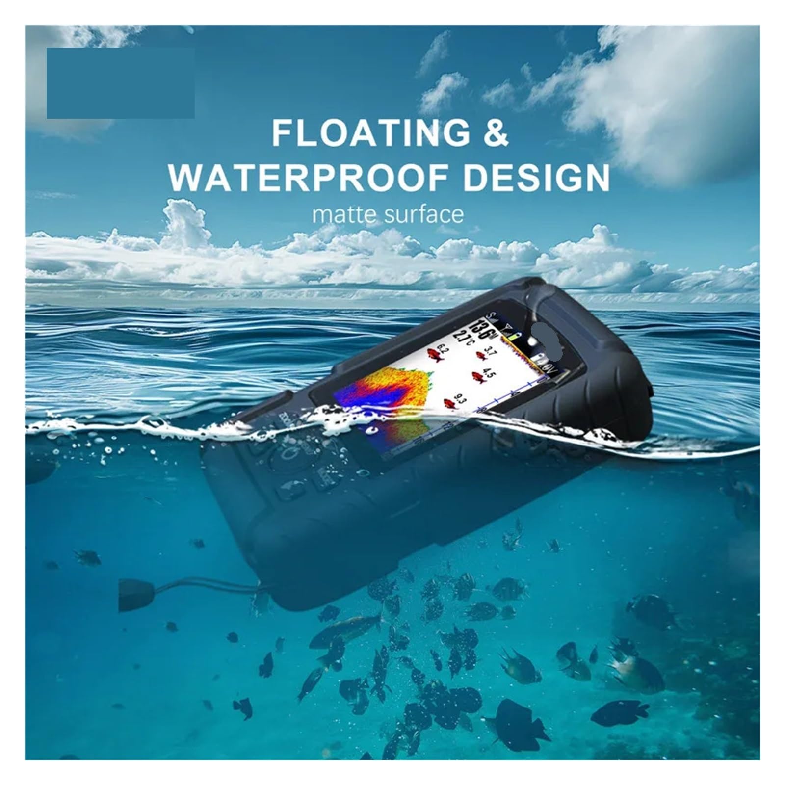 Ecoscandaglio portatile wireless, sonar di profondità, ecoscandaglio