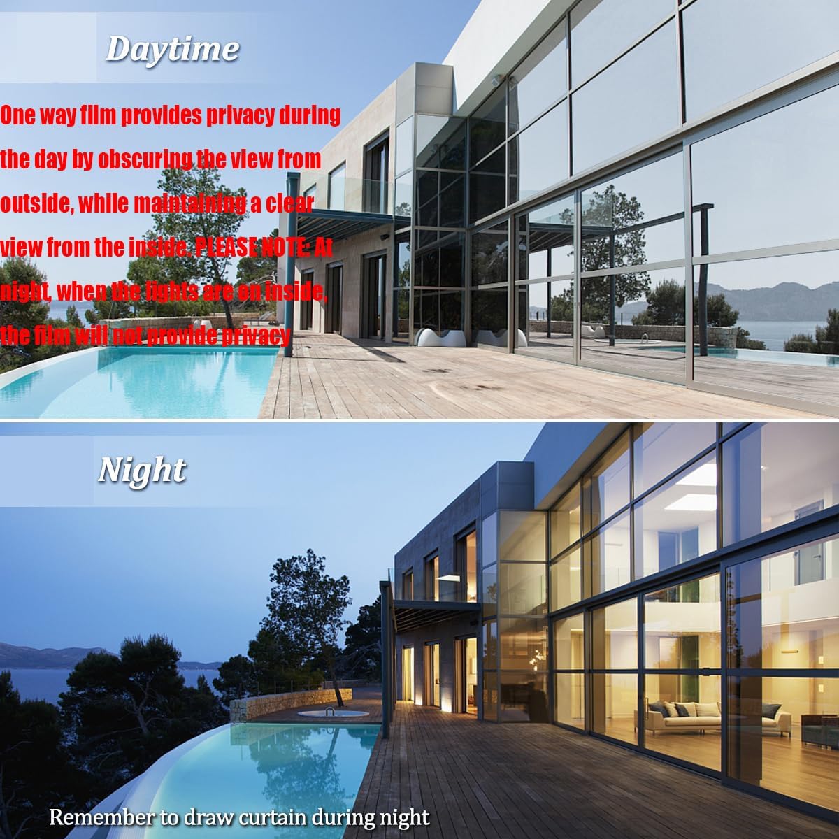 Film Anti Chaleur 100 x 600 cm Anti Chaleur UV Protection de La Vie Privée Film de Protection Solaire Occultant Non Adhésif pour Vitre pour Maison Bureau Chambre, Argent